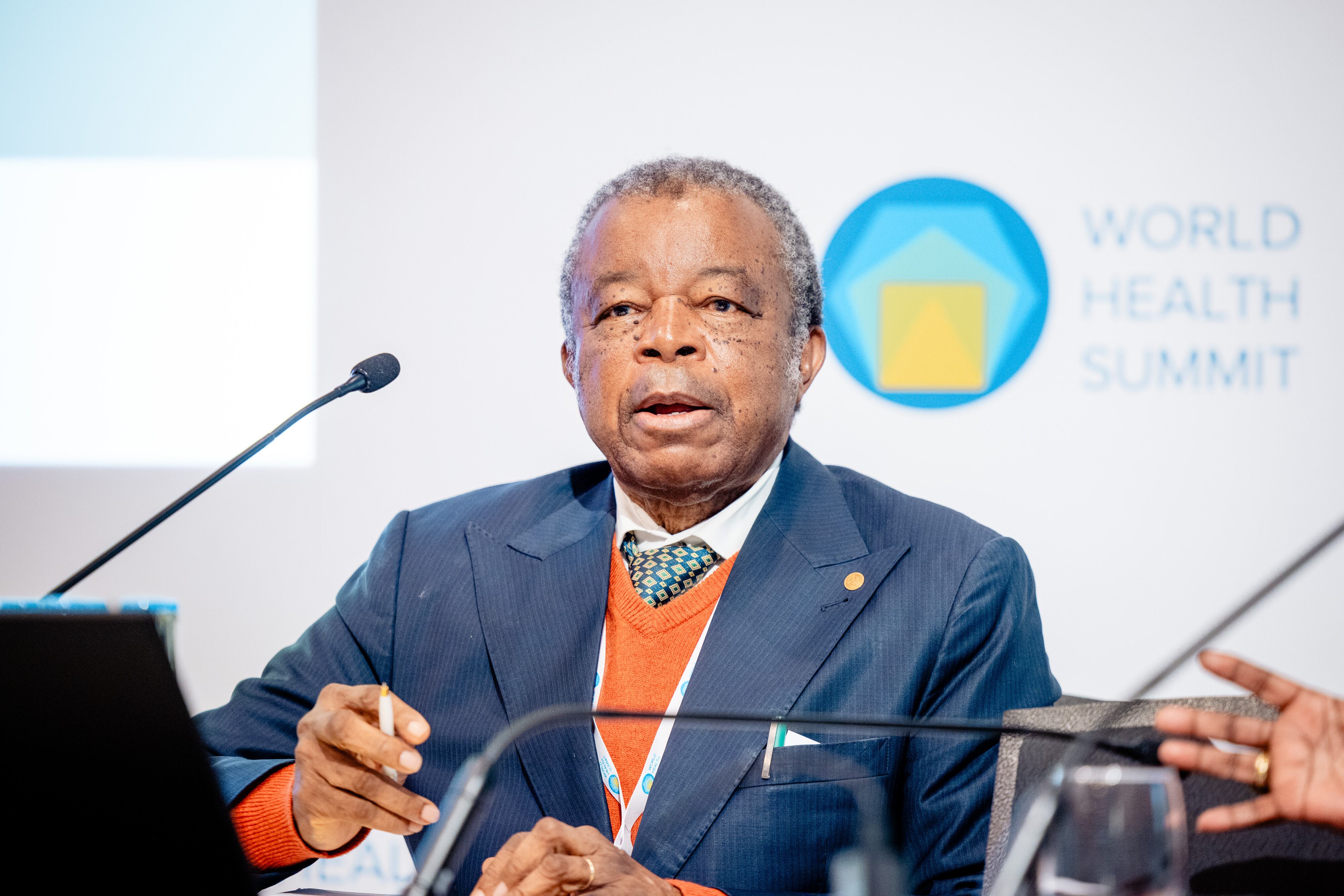 Jean-Jacques Muyembe-Tamfum, médico y virólogo congoleño codescubridor del ébola en 1976, el pasado 11 de octubre durante el World Health Summit de Berlín.