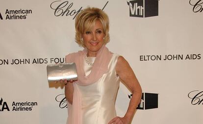 La diseñadora Lana Marks en la fiesta de la Fundación Elton John en 2008.