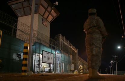 Entrada al Campo 6 de Guantánamo, al este de la isla de Cuba.