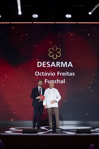 El chef Octávio Freitas recibe su primera estrella Michelin para el restaurante Desarma, de Madeira.