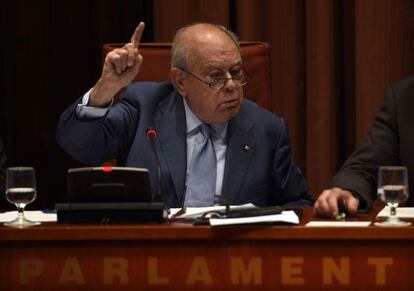 Jordi Pujol, en su comparecencia en el Parlament.