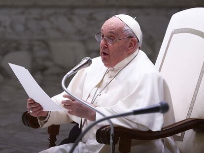 El papa Francisco en el Vaticano, este miércoles 14 de febrero.