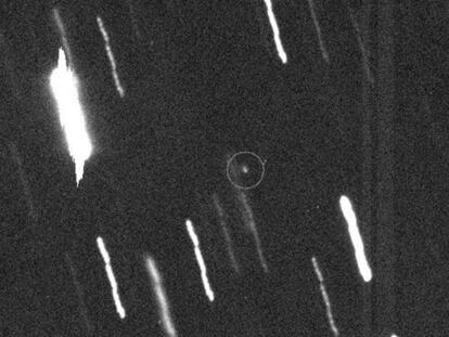 Imagen de la NASA del asteroide Apofis del pasado 8 de enero.