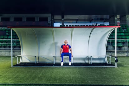Luis de la Fuente, en la Ciudad del Fútbol de Las Rozas