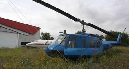 Hangar en el campus de Fuenlabrada de la Universidad Rey Juan Carlos.  