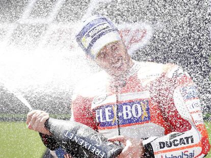 Andrea Dovizioso, ganador del Gran Premio de Cataluña.