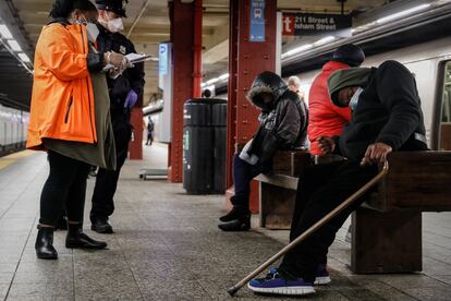 Personas sin hogar en Nueva York