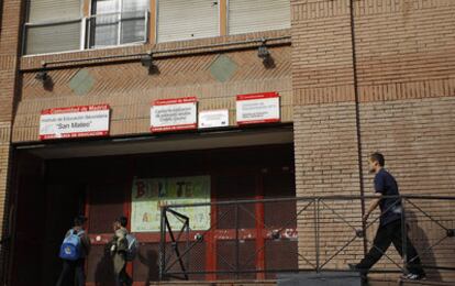 Instituto de Educación Secundaria San Mateo, en la calle de la Beneficencia de Madrid.