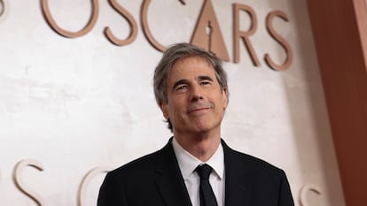 Walter Salles arrives on the red carpet for the 97th Academy Awards at the Dolby Theatre in Los Angeles on March 2, 2025.