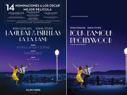 The Spanish and Canadian posters for ‘La La Land.’