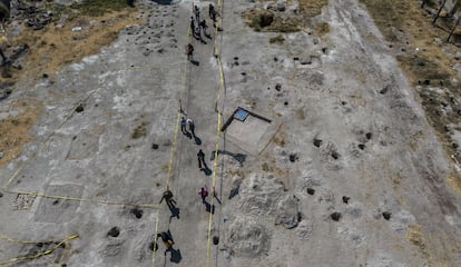 Panoramic view of the Izaguirre ranch, in Teuchitlán, Jalisco, on March 20, 2025. 