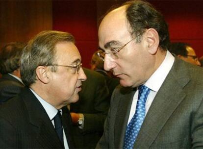 Florentino Pérez (izquierda) e Ignacio Sánchez Galán.