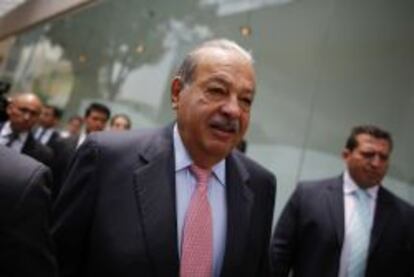 Carlos Slim, principal accionista de Am&eacute;rica M&oacute;vil.