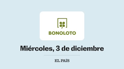Bonoloto comprobar sorteo del miércoles 3 de diciembre de 2025