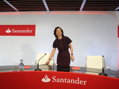 Ana Patricia Bot&iacute;n, presidenta del Banco Santander