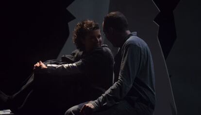 Un momento de la obra de teatro.