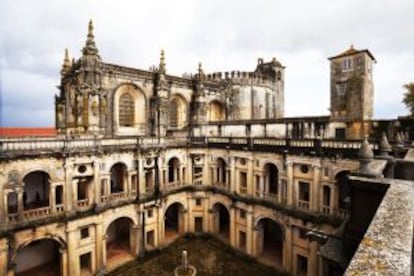 Interior do Convento de Cristo, na cidade de Tomar, em Portugal.