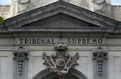 Fachada del Tribunal Supremo, en Madrid.