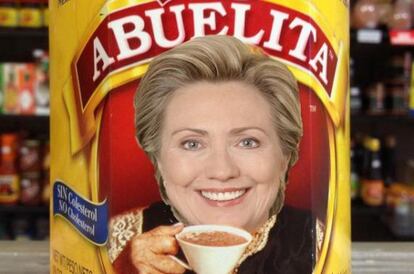 Una de las parodias en Internet tras la polémica de la "abuela" con Clinton