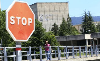 Exterior de la central nuclear de Santa María de Garoña (Burgos).