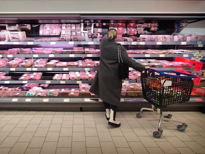 Un supermercado en Sevilla, a finales de enero.