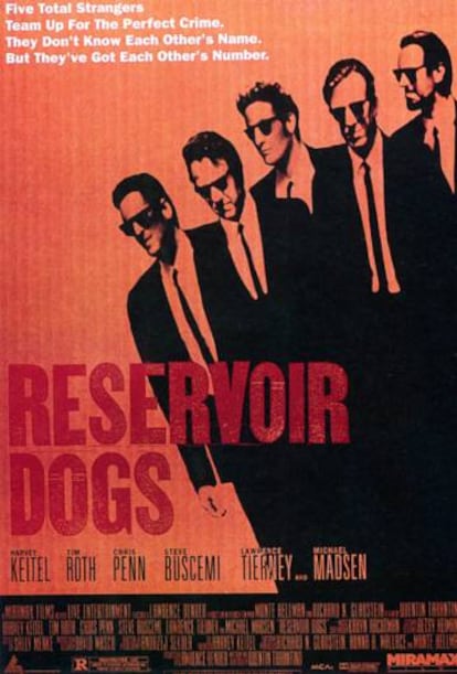 Cartel con el que se promocionó 'Reservoir dogs', que se estrenó en octubre de 1992, hace 25 años.