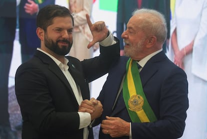 Gabriel Boric y Lula da Silva