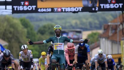Girmay, vencedor de nuevo en una etapa del Tour.