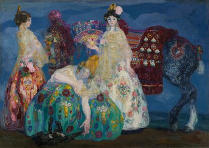 'Jóvenes de Burriana, falleras'. (1910-11), de Hermenegildo Anglada Camarasa.