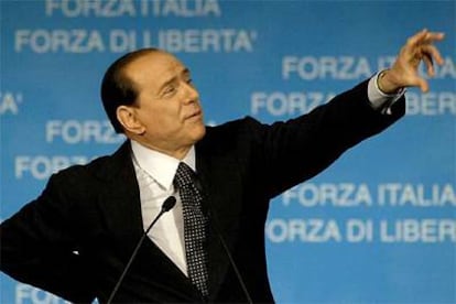 Silvio Berlusconi, durante un mitin en Rávena el pasado sábado.
