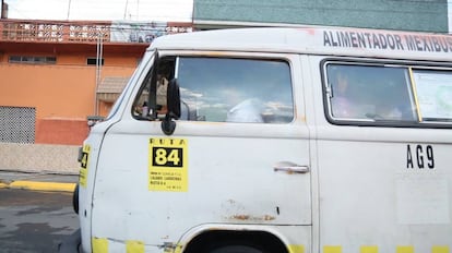 Uma kombi como a que Mônica pegou no Estado de México.