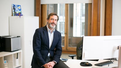 Alfonso Brunet, consejero delegado de Castellana Properties, en las oficinas de la socimi en Madrid.