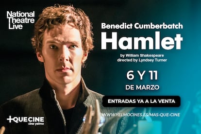 Cartel promocional de 'Hamlet', protagonizada por el actor Benedict Cumberbatch.