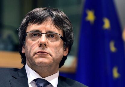 Carles Puigdemont al Parlament Europeu.