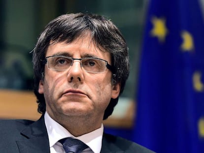 Carles Puigdemont al Parlament Europeu.