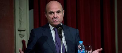 El ministro de Economía, Luis De Guindos.