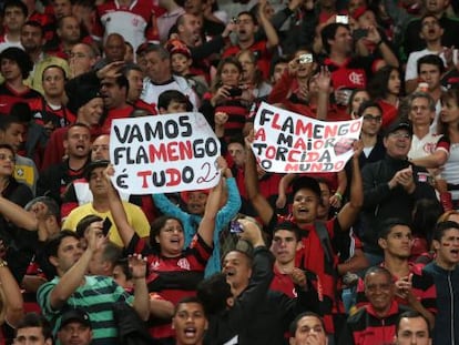 Torcedores do Flamengo.