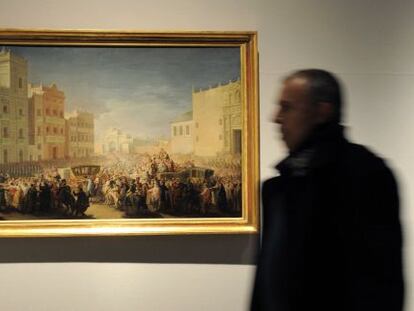 'Entrada triunfal de Fernando VII en Valencia', obra expuesta en el Centre del Carme de Valencia.