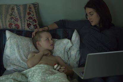 Iain Armitage (Ziggy) y Shailene Woodley (Jane), hijo y madre en ‘Big Little Lies’.