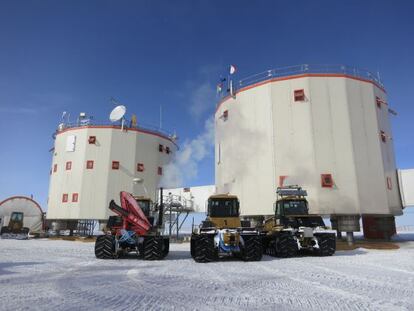 La base francoitaliana Concordia en la Ant&aacute;rtida.