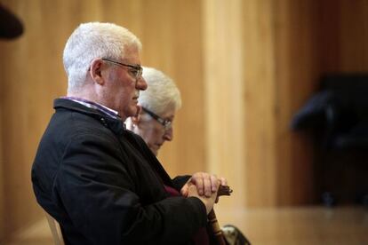 Los acusados durante el juicio