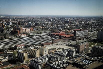 Terrenos de la Operaci&oacute;n Chamart&iacute;n fotografiados desde la Torre de Cristal de la Castellana (DVD 834)