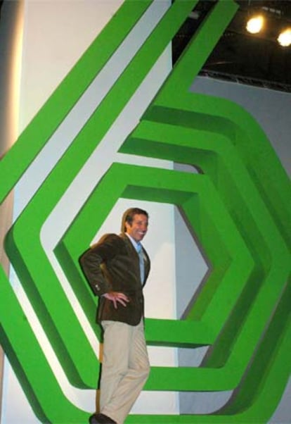 El presidente de La Sexta, Emilio Aragón, durante la presentación de la programación de esta nueva cadena, que inicia sus emisiones el 27 de marzo.