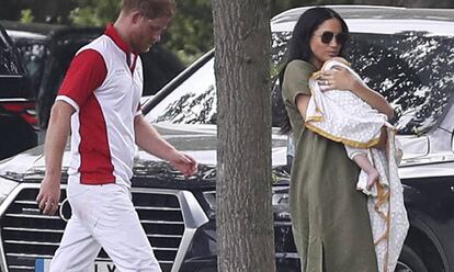 Los duques de Sussex y su hijo Archie.