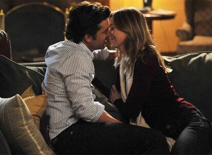 Derek y Meredith, en una escena de <i>Anatomía de Grey. </i>