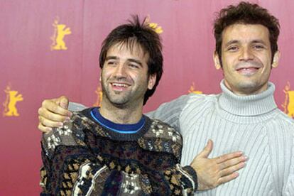 Daniel Burman (a la derecha) y Daniel Hendler, director y actor de <i>El abrazo partido,</i> en la Berlinale.