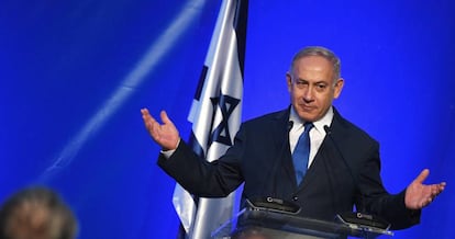 El primer ministro israelí, Benjamín Netanyahu, en un acto el viernes en Varna, Bulgaria.