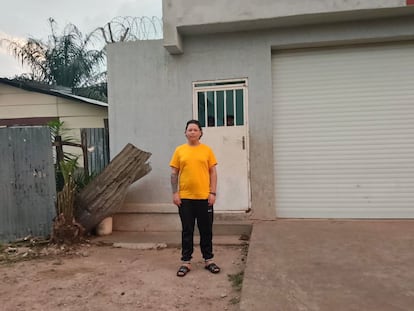 Daniela Fuentes, deportada en Bangui.