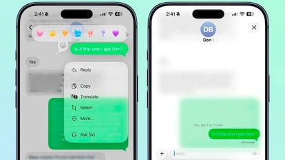 Mensajes RCS en iOS 27 Beta 2