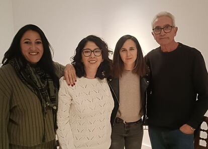 De izquierda a derecha, Alejandra Durán, Raquel Martínez, Ione Belarra y Diego Cañamero, en una imagen decidida por el equipo de campaña de Martínez.